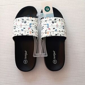 Cat & Jack girls size 6 XL summer slides New